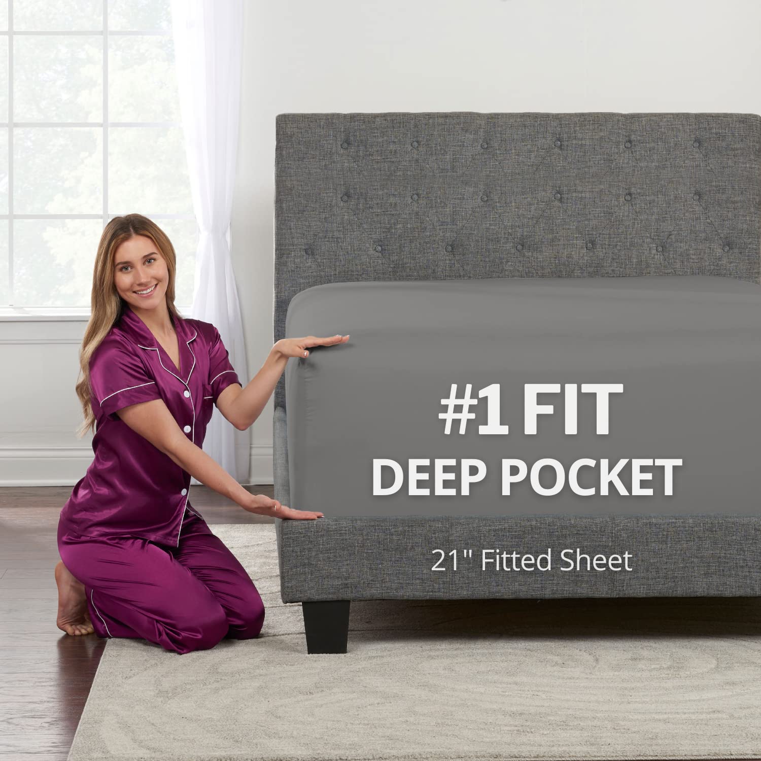 bed sheets deep pocket fitted