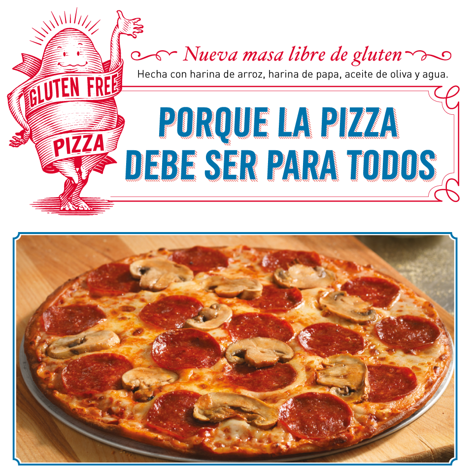 dominos pizza sin gluten