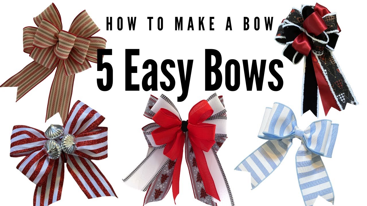 how to make bows out of ribbon for christmas