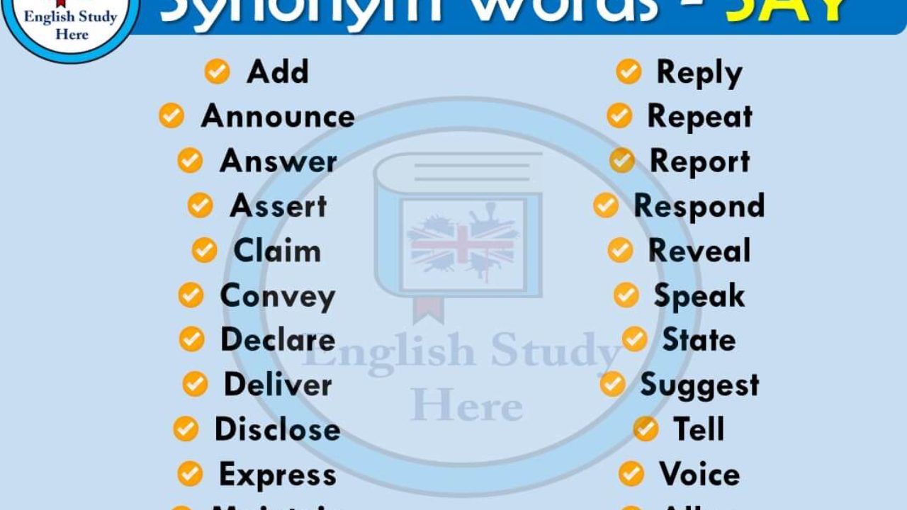 synonyms for saying