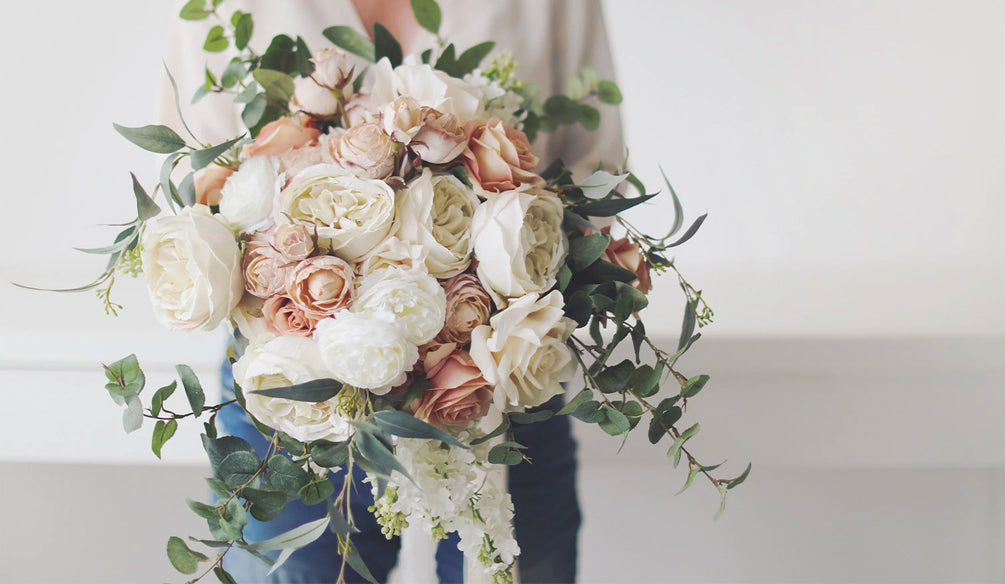 artificial flowers bridal bouquet