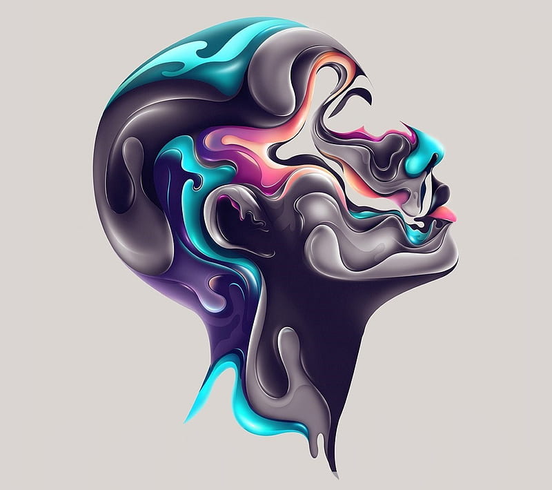 abstract art profile picture