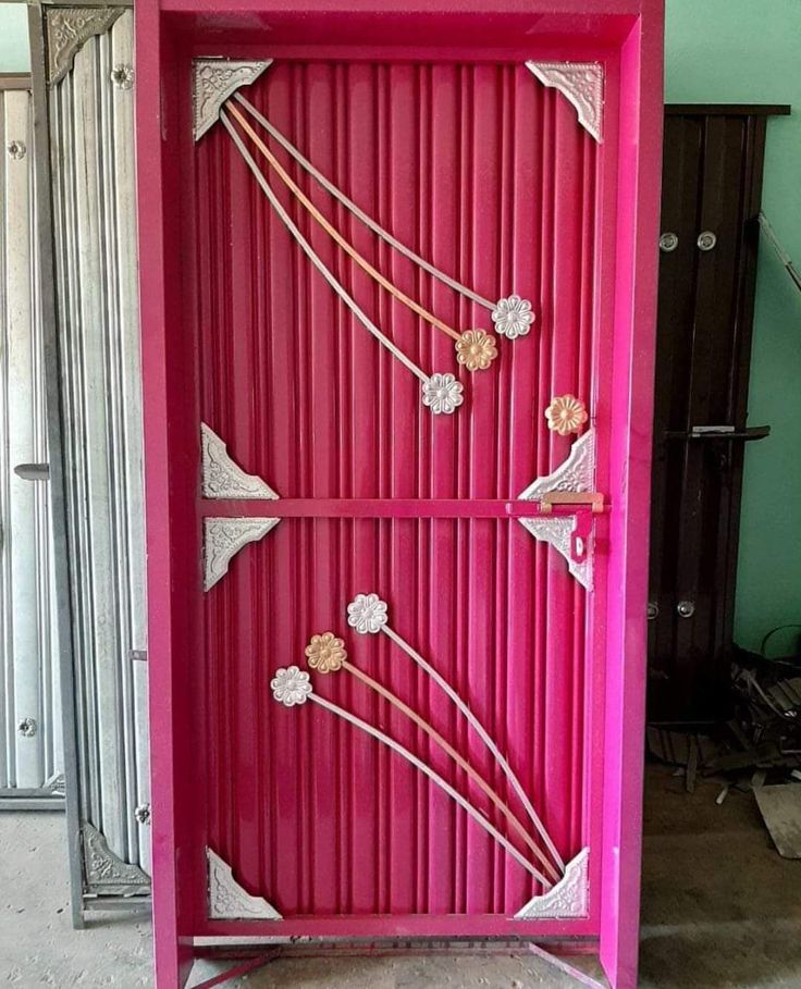 iron sheet door design