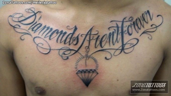 tatuajes en el pecho para hombres letras