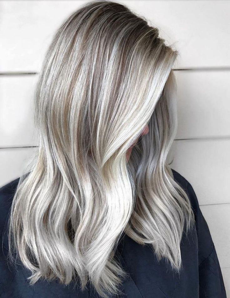 silver blonde highlights