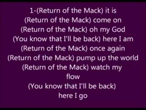 lyrics return of the mack