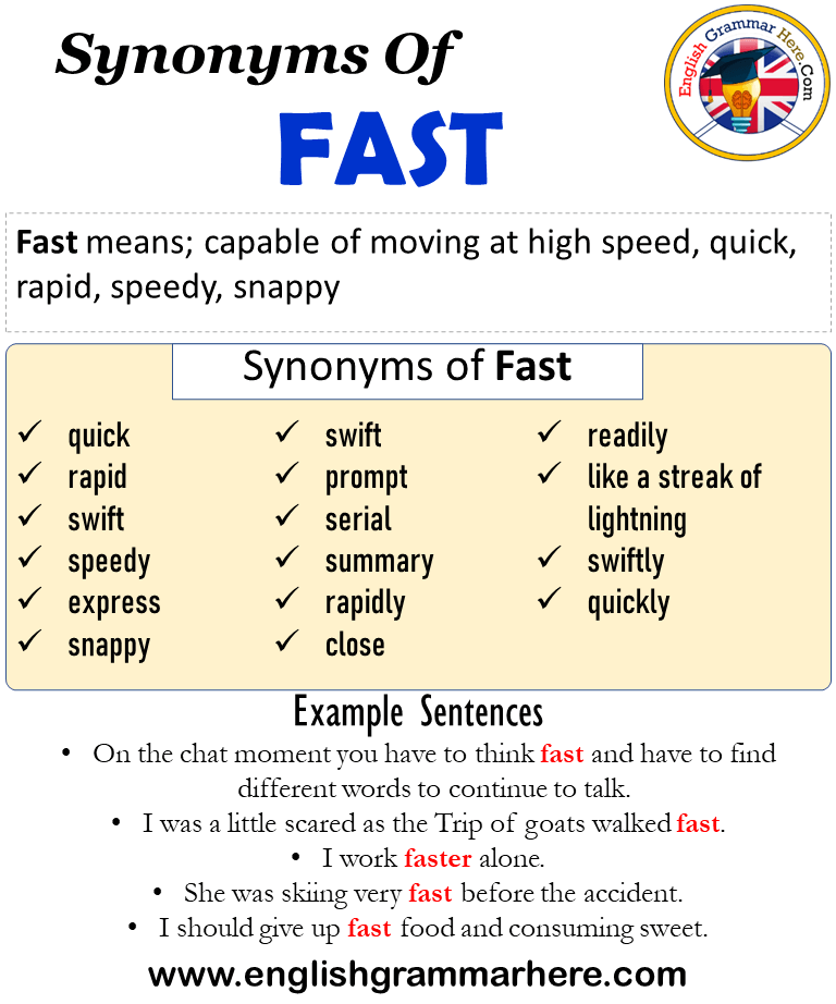 quick synonym