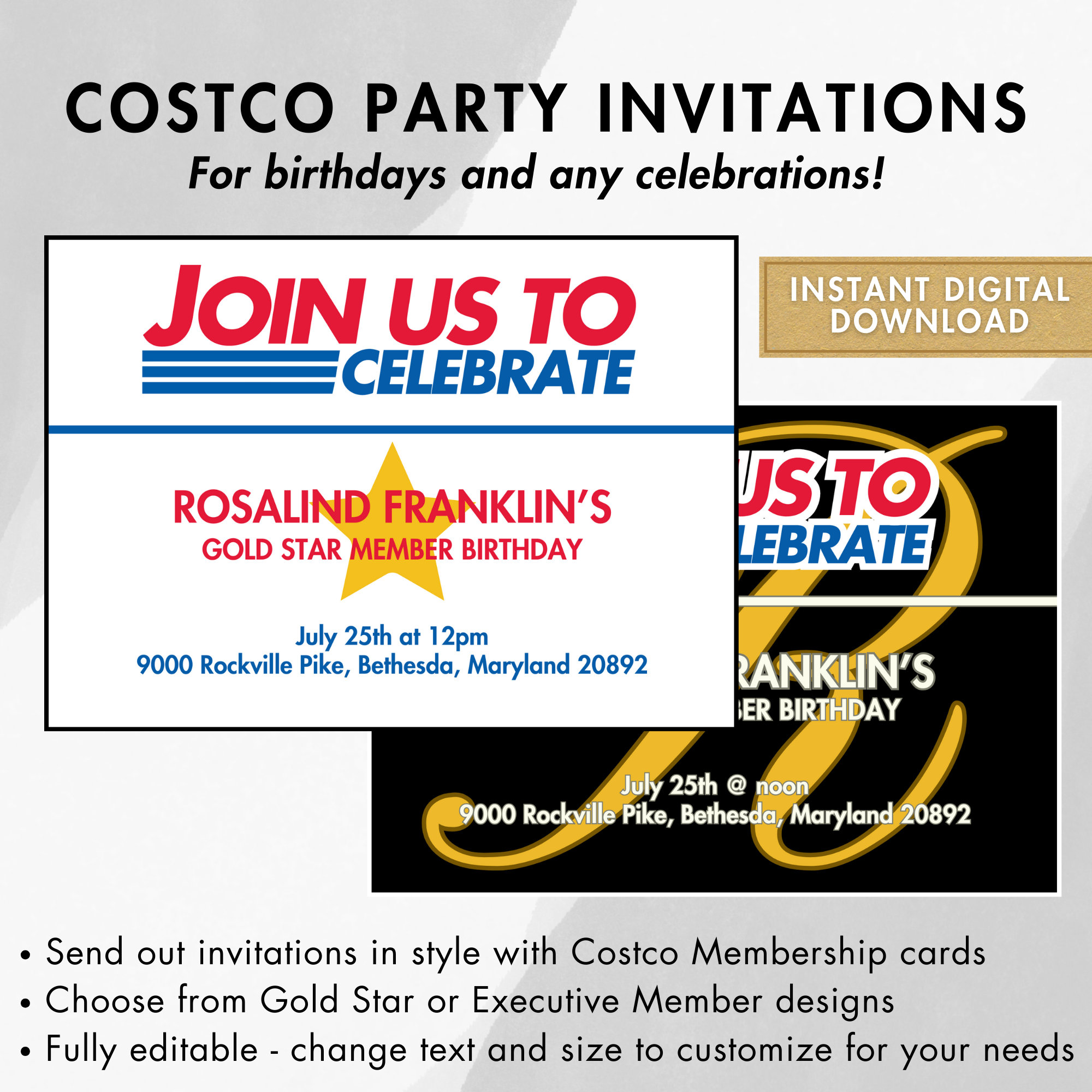 costco invitations