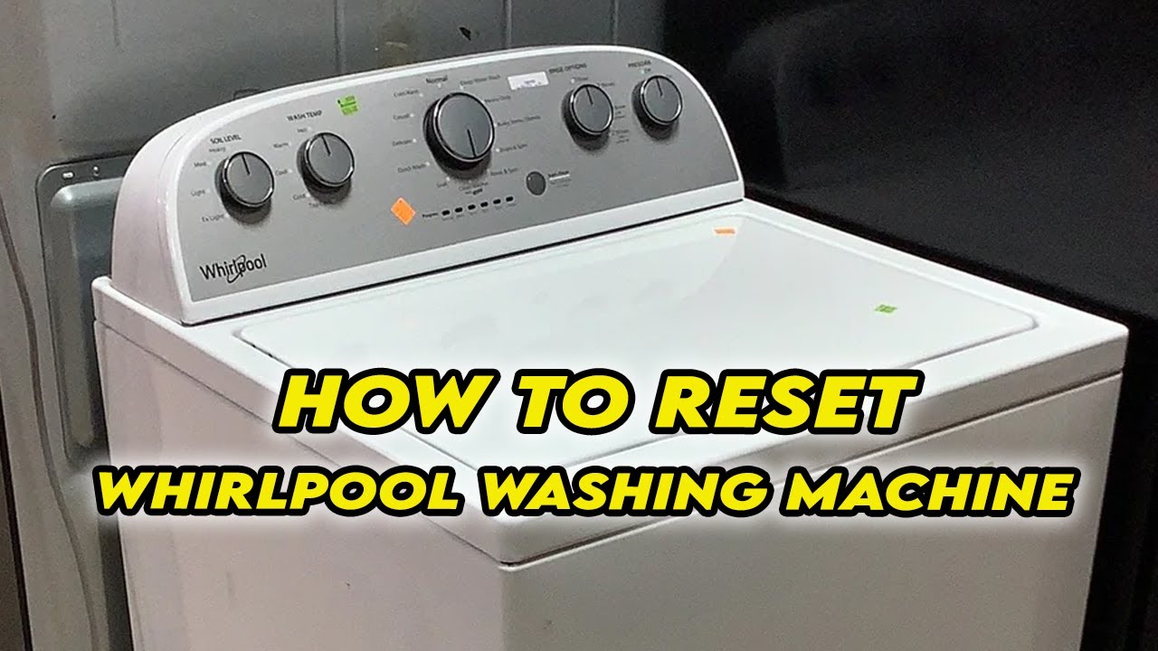 how to restart whirlpool washer