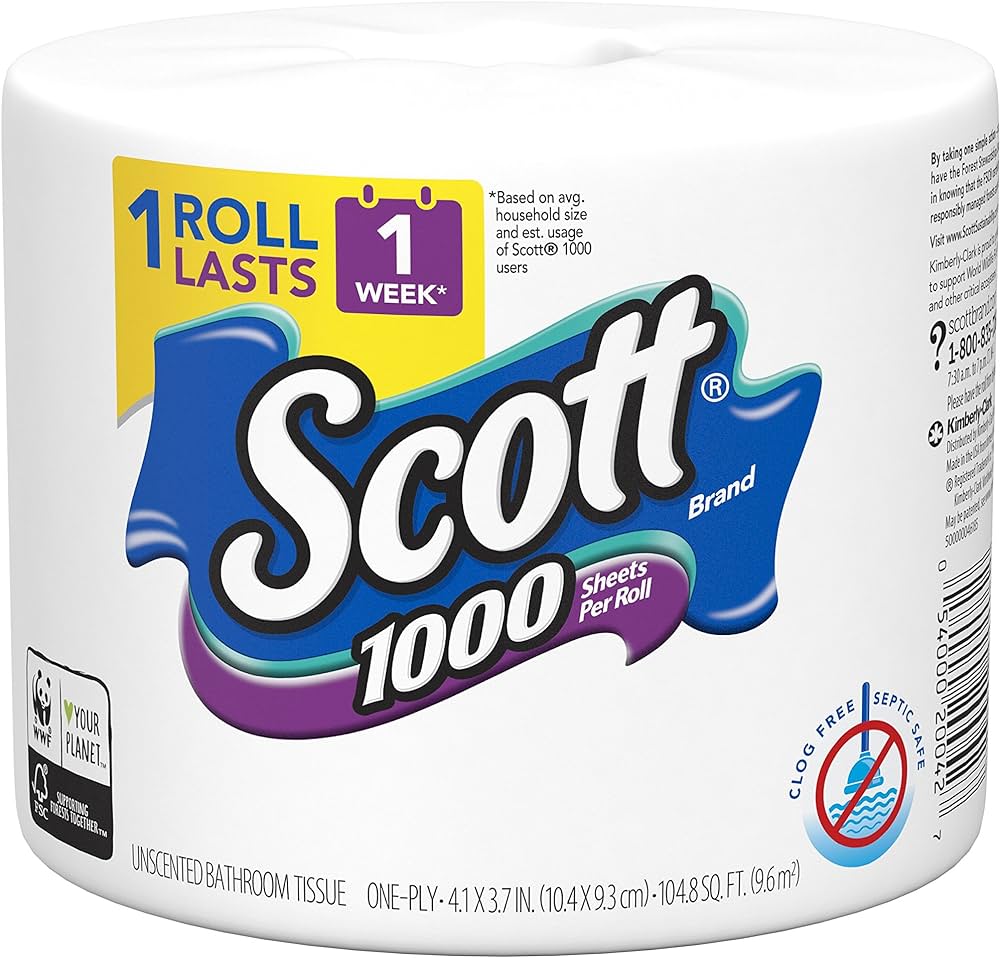 scott toilet paper 1000 sheets