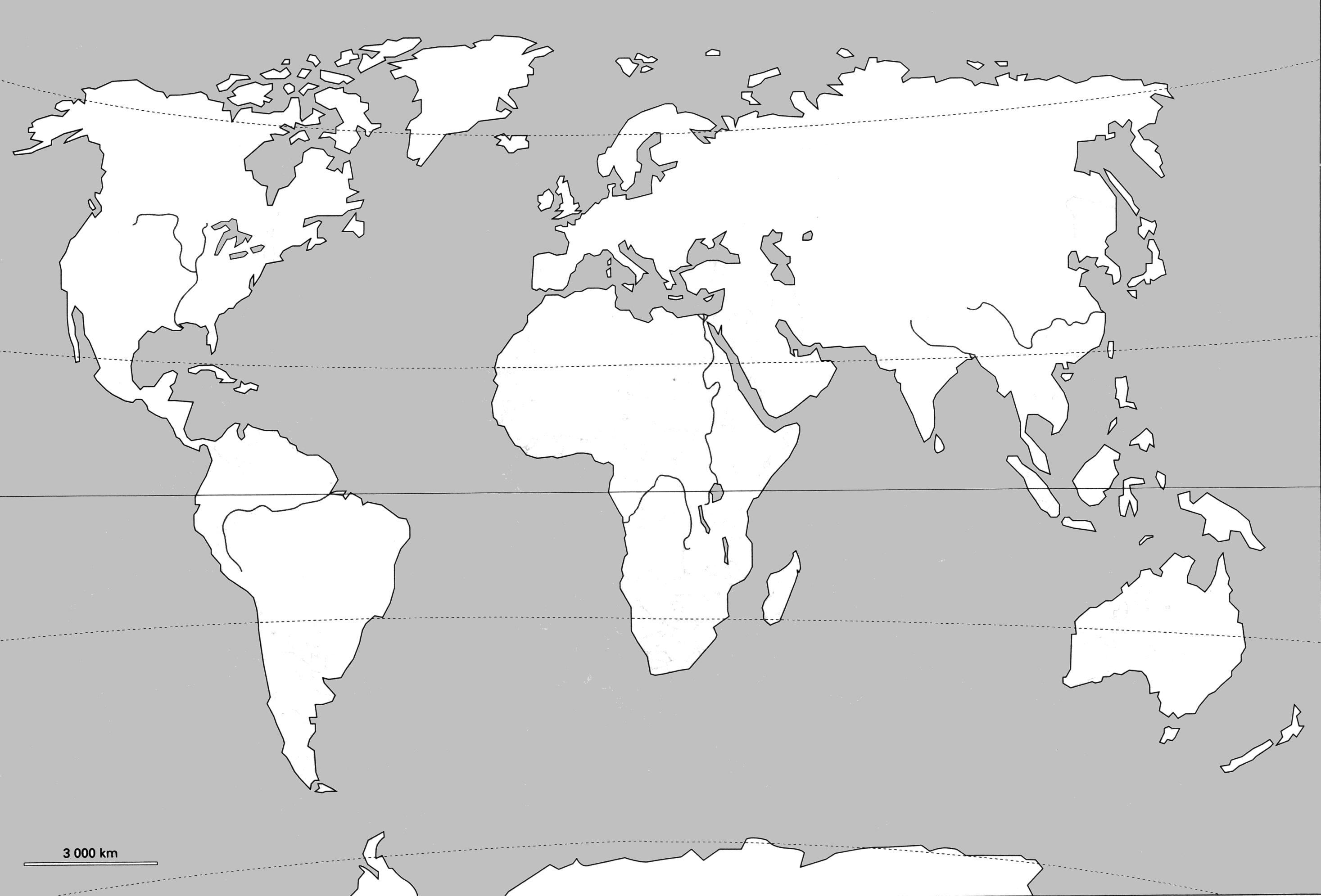 planisphère continent vierge