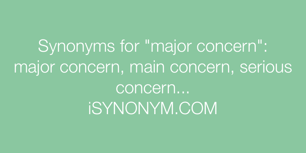 concern synonyms