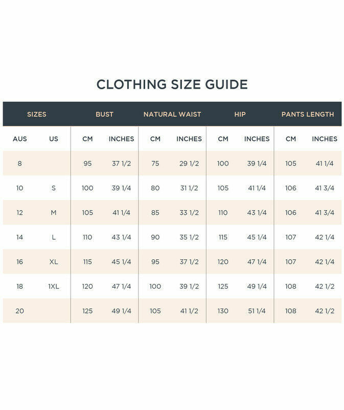 w lane size chart