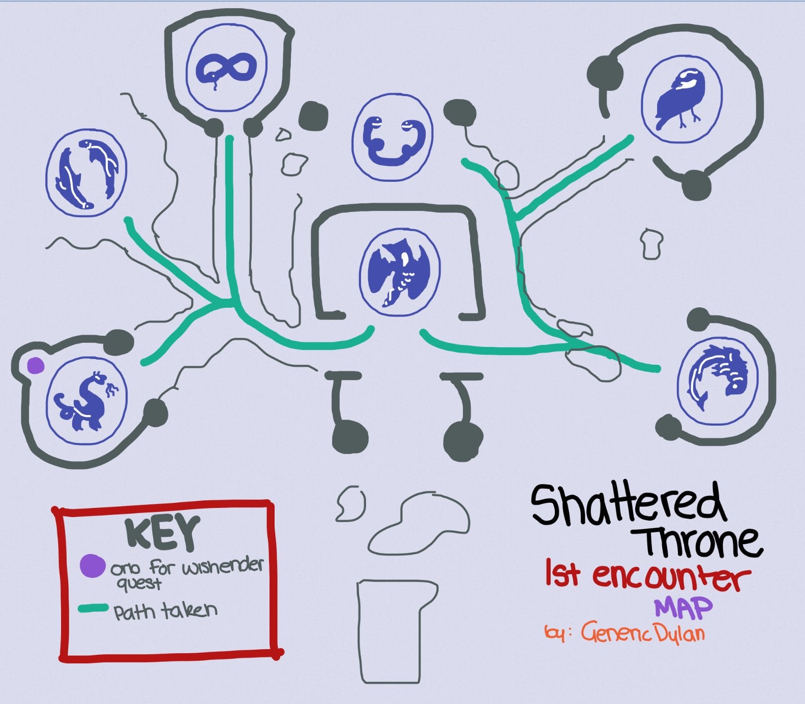 shattered throne symbol map