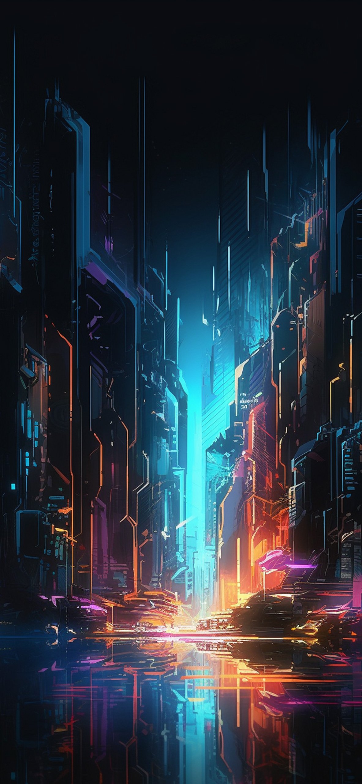 cyberpunk phone wallpaper