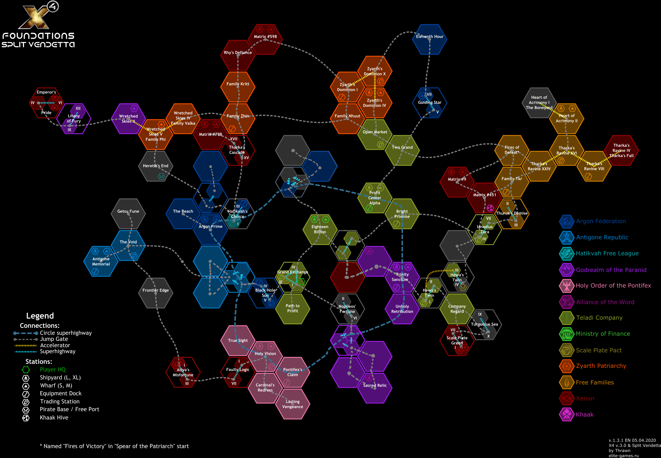 x4 foundations map