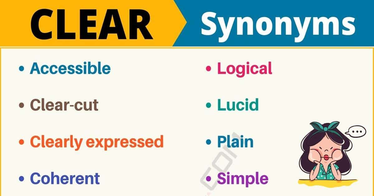 it is clear synonym