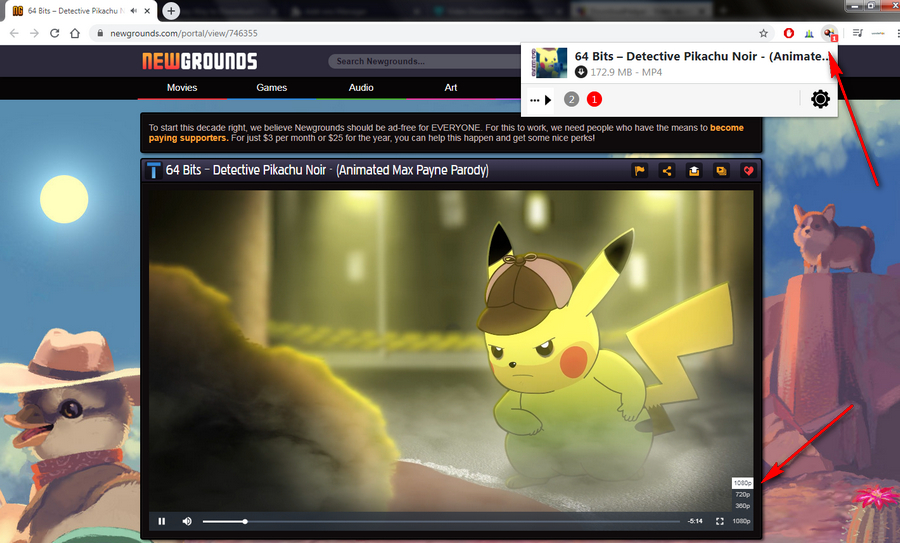 download newgrounds video