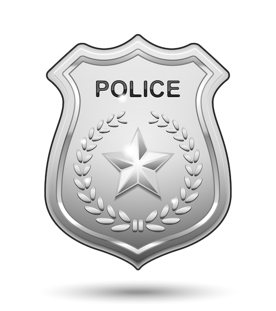 police shield vector