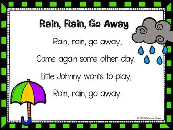 rain nursery songs