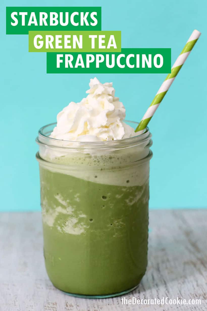 starbucks green tea matcha frappuccino