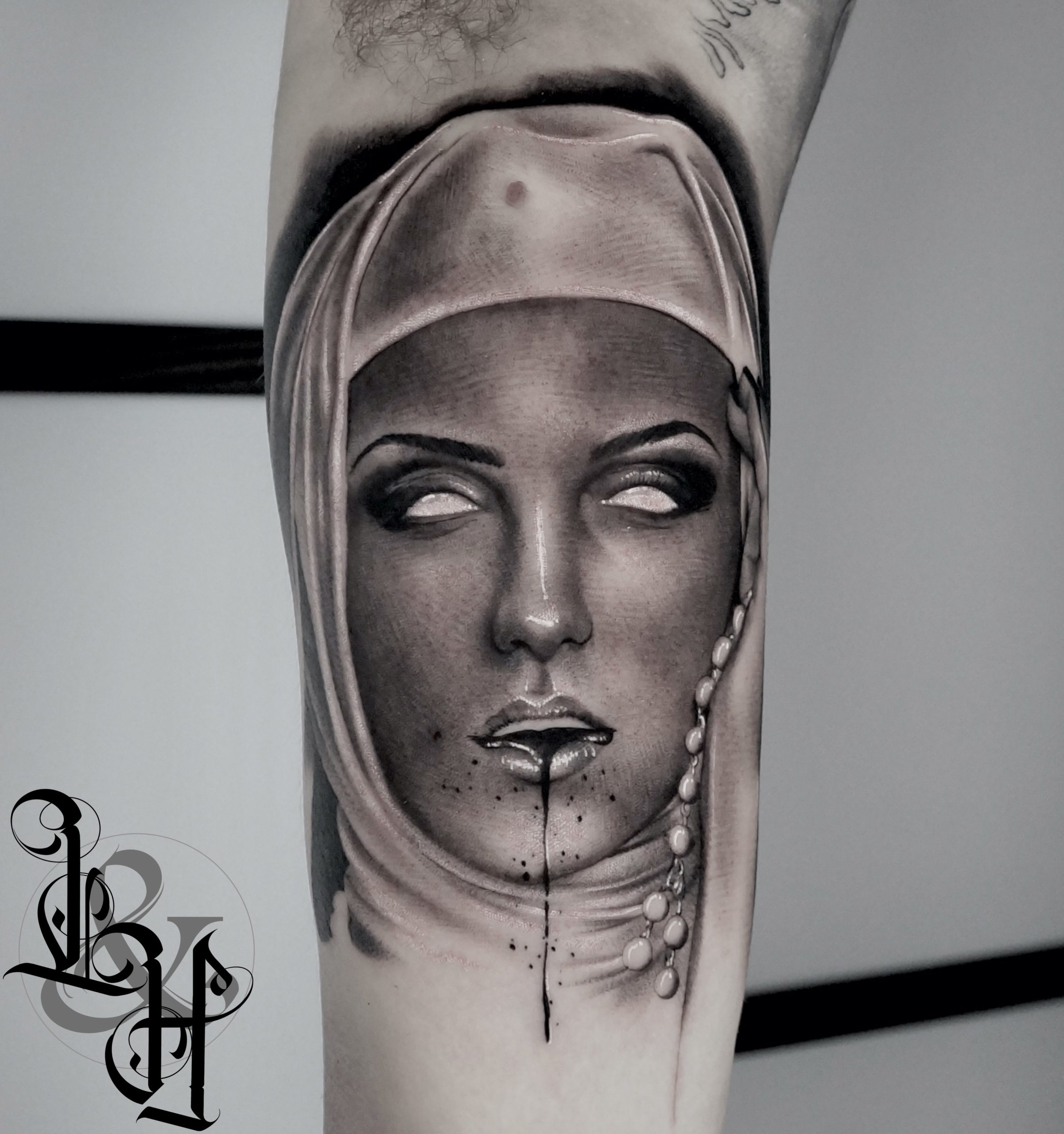 nun tattoo