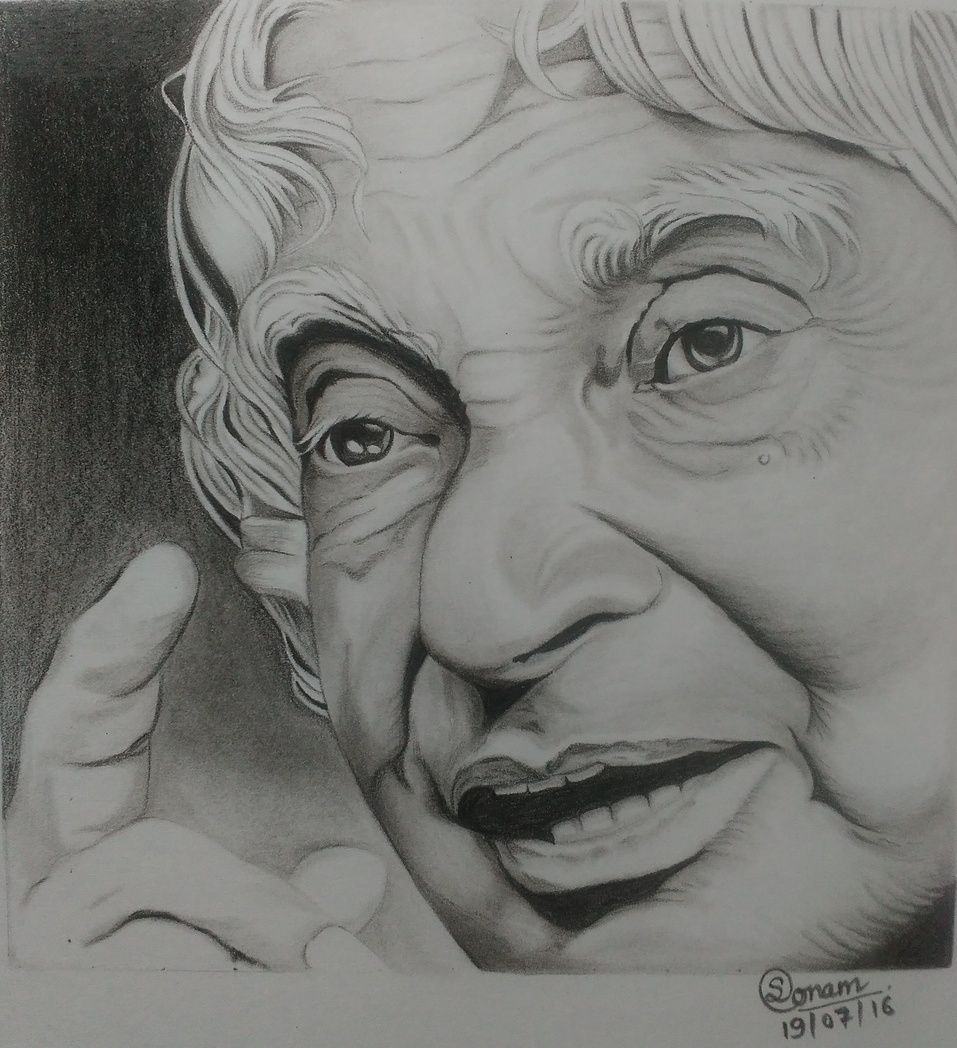 abdul kalam drawing photos