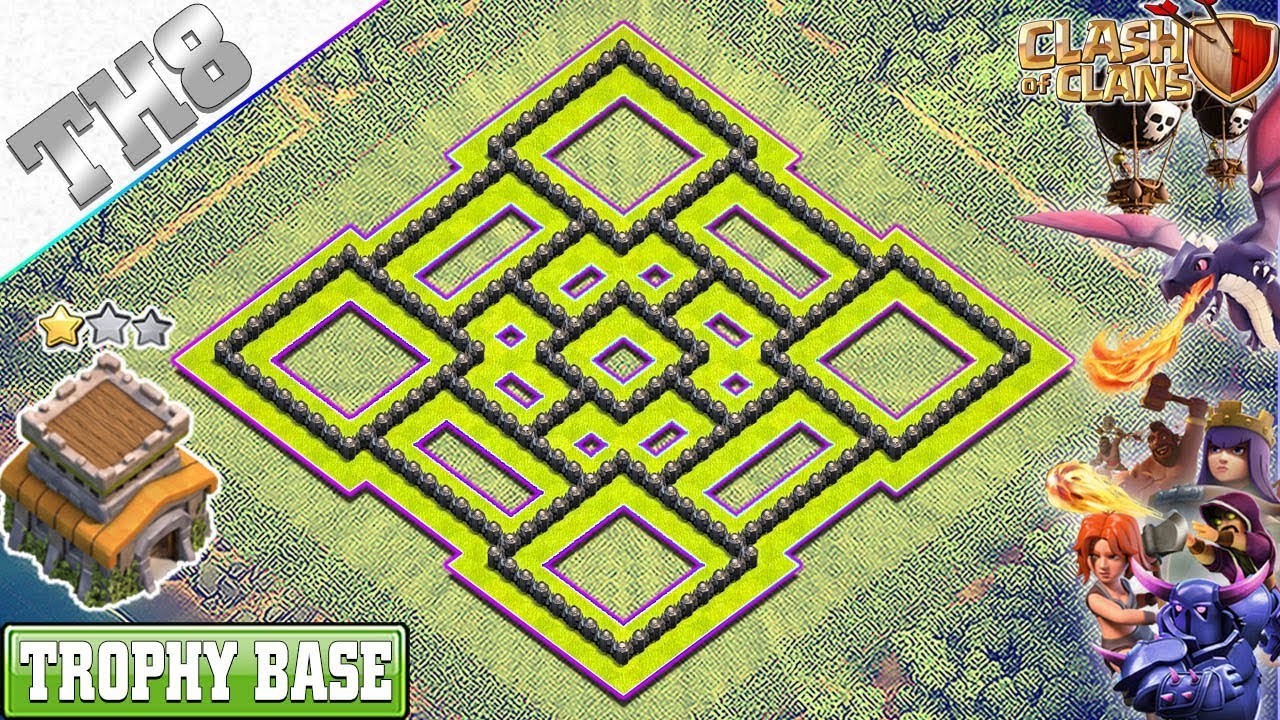 clash of clans th8 base layout