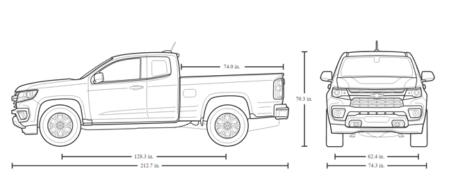 chevrolet colorado dimensions