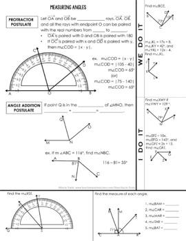 measuring segments and angles worksheet