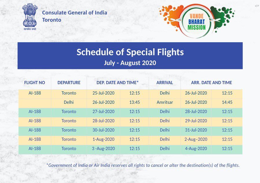 delhi to canada flight ticket price air india