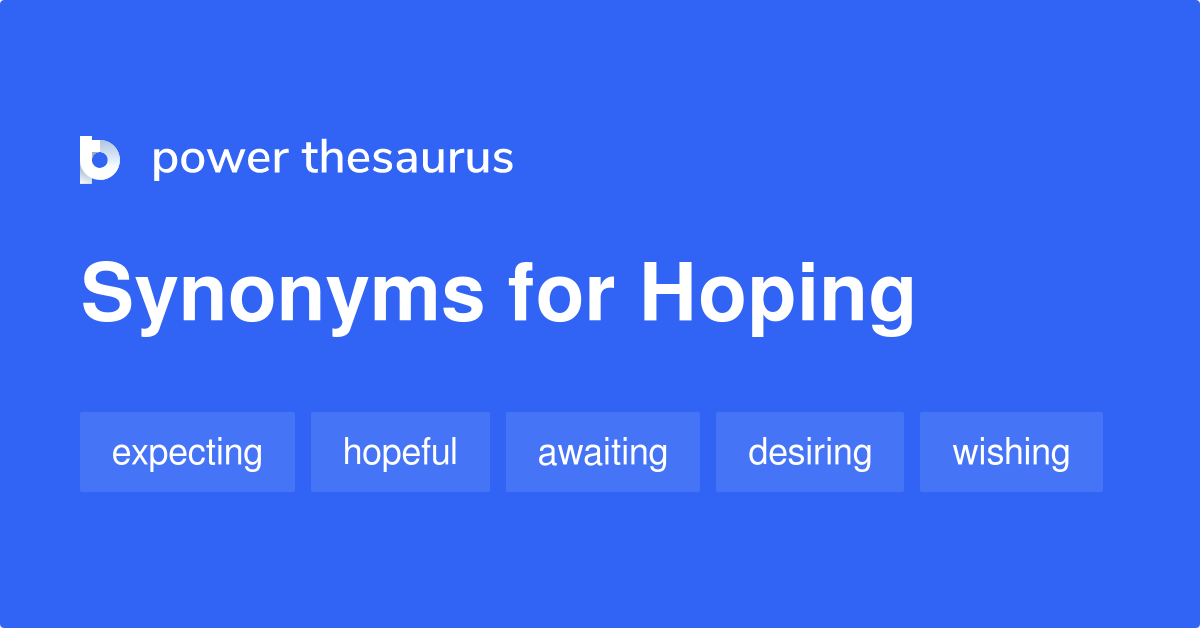 hoping thesaurus