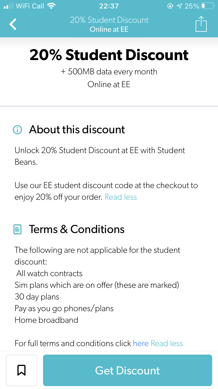 student beans discount code