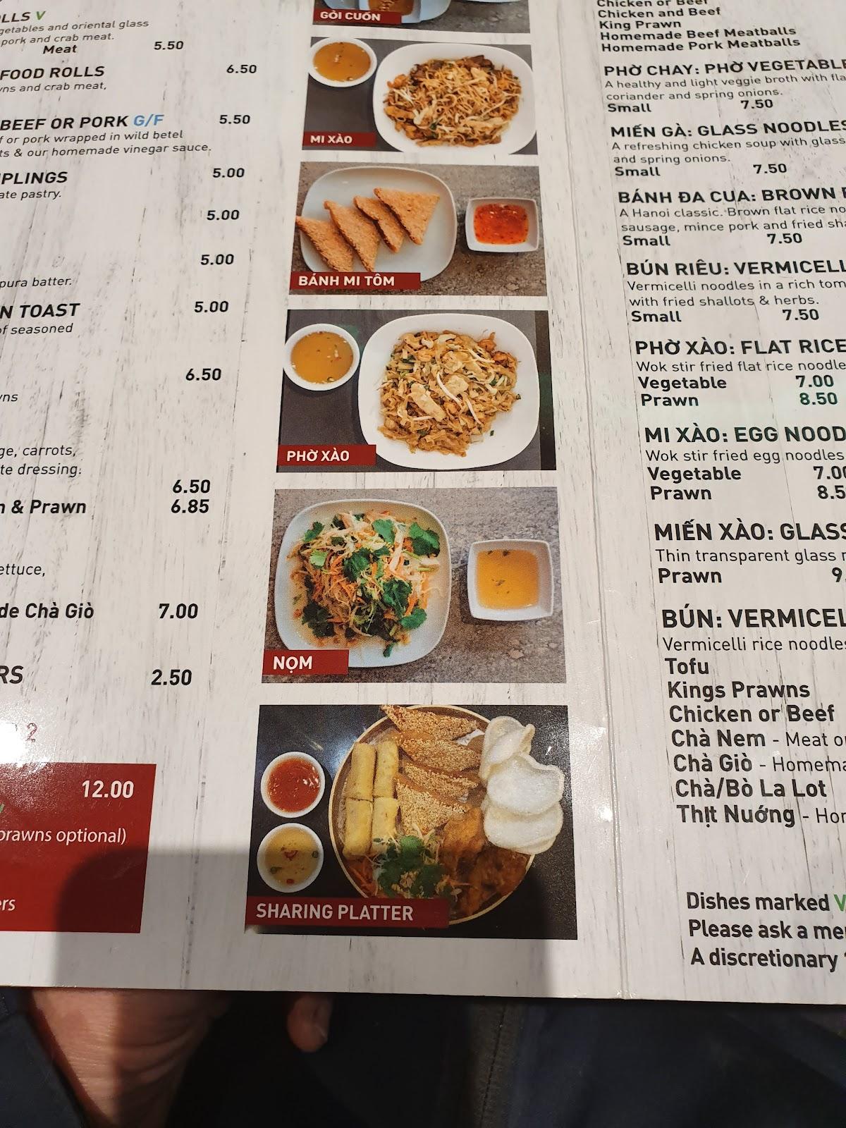 pho vietnam southampton menu