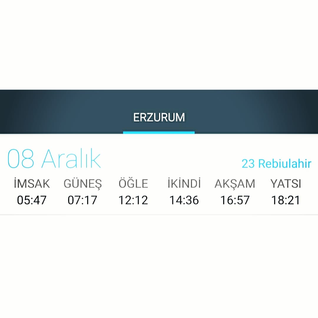 erzurum ezan