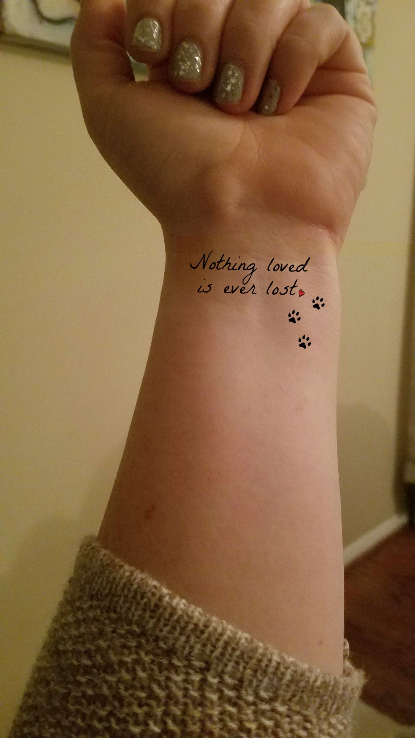 dog memory tattoos