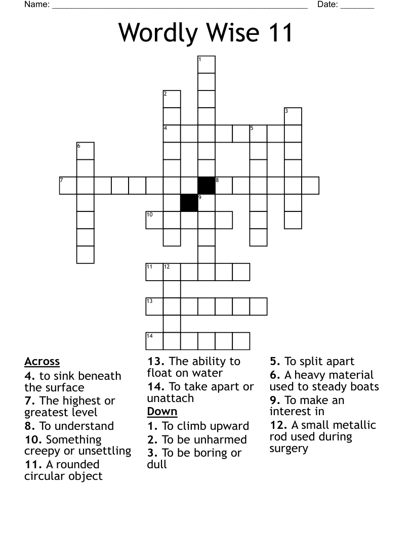 wise figure crossword