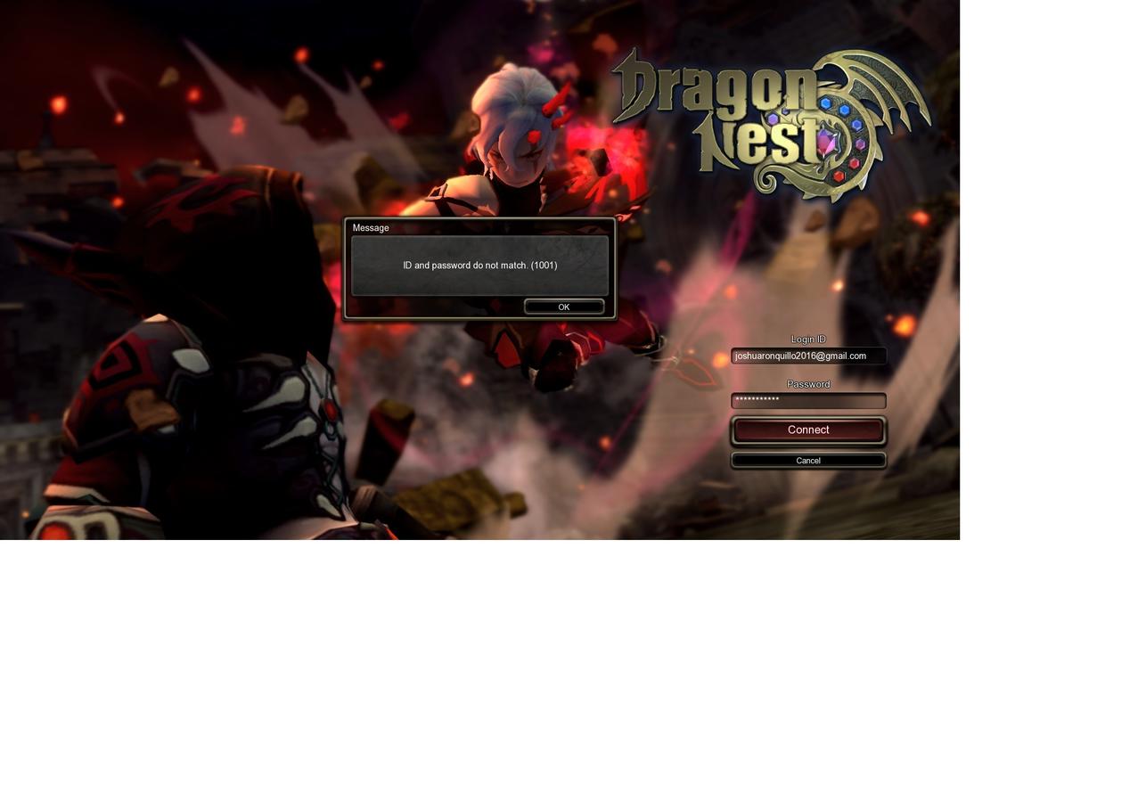 dragon nest account sign up