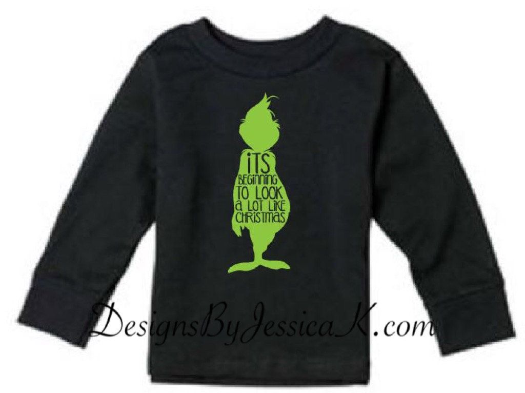 grinch kid shirt