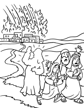 sodom and gomorrah coloring page