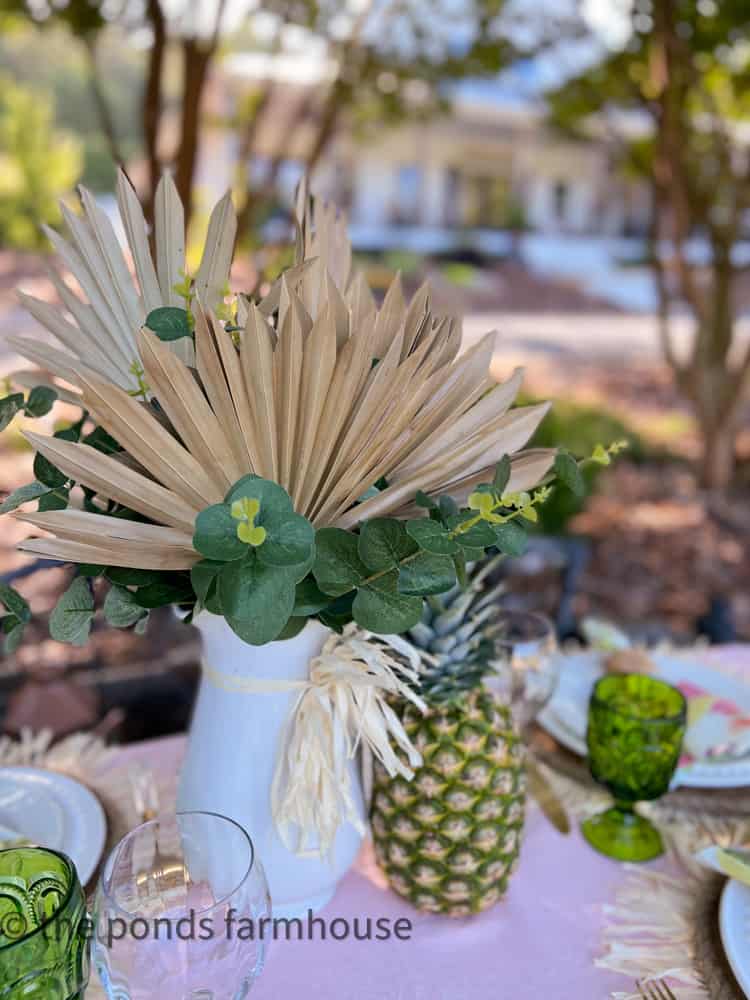 luau table decorations