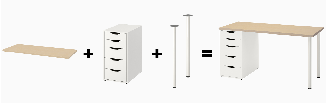 ikea create your own desk