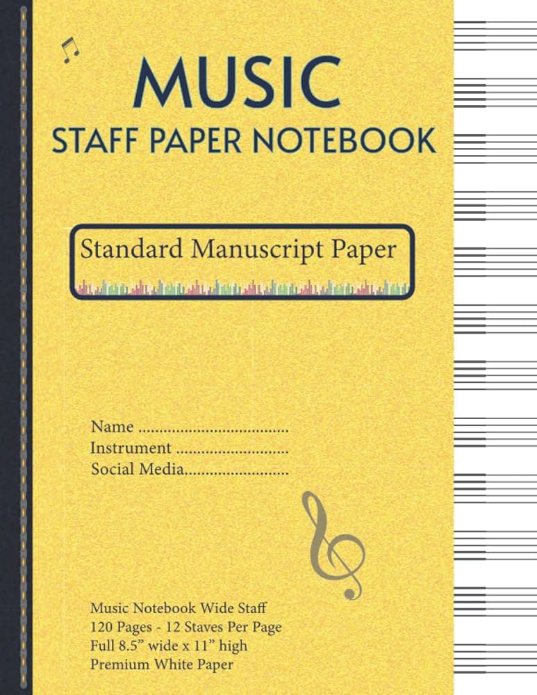staff paper notebook