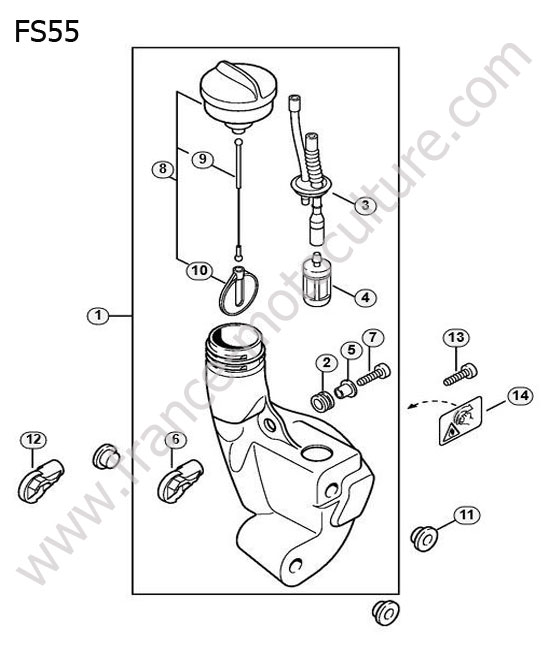 pieces detachees stihl fs 55