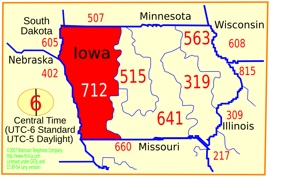 712 phone area code