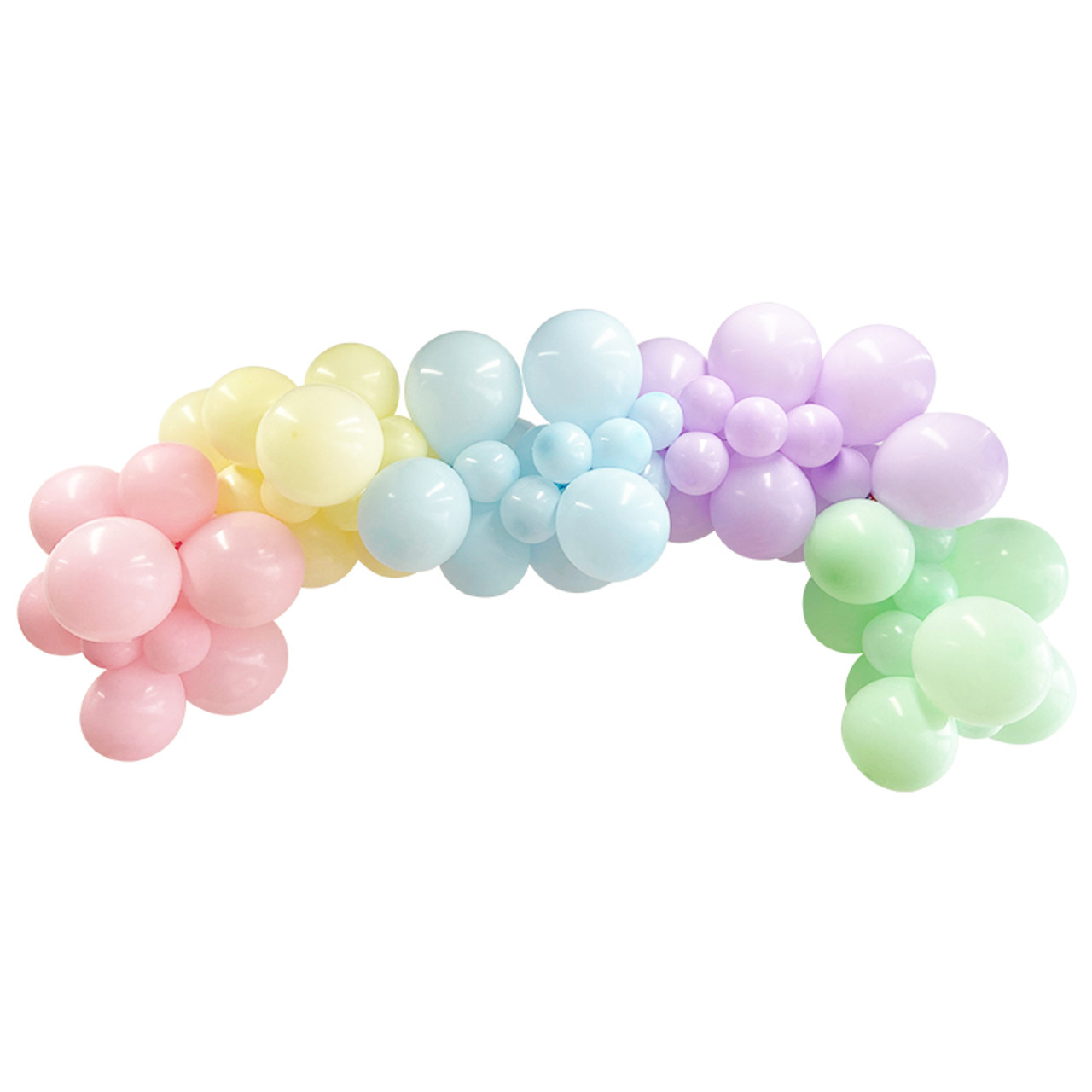 pastel balloon garland