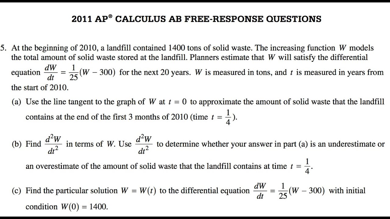 2011 calculus bc free response