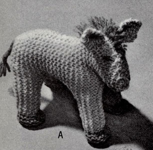 knit horse pattern