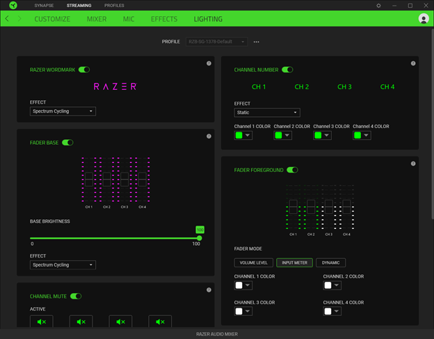 razer synapse audio settings