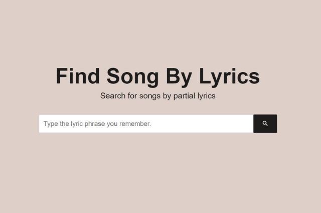 find music through lyrics
